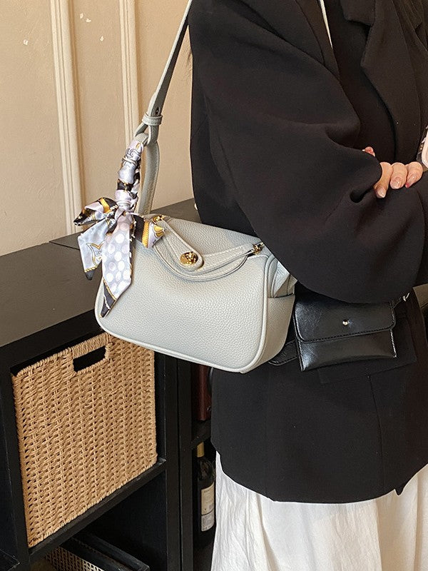 Women's High-grade Lychee Pattern Trendy Fashion Minority Design Bags