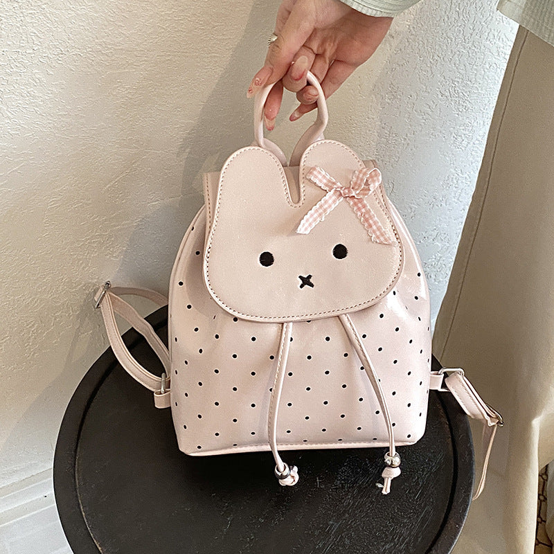 Women's Korean Style Cute Cartoon Rabbit Large Capacity Bags