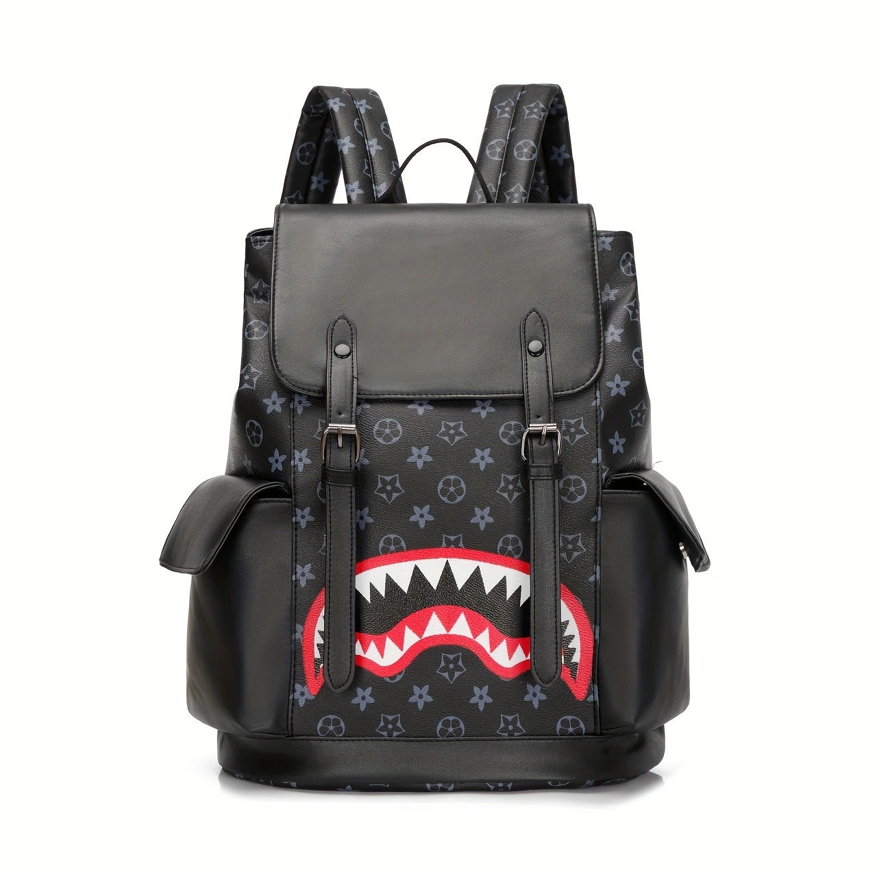 Women's & Men's Style Business Leather Large Capacity Trendy Plaid Backpacks