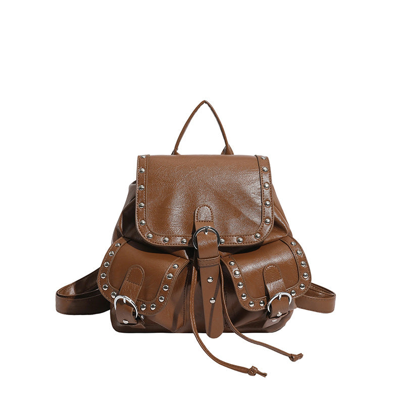 Fashion Studded High Sense Trendy Unique Large Capacity Women's Backpack