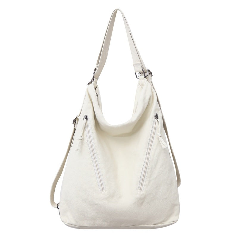 Durable Women's Canvas Large Capacity Commuter Tote Bag