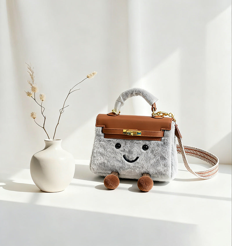 Women's Winter Second Generation Plush Kelly Elf Portable Super Bags
