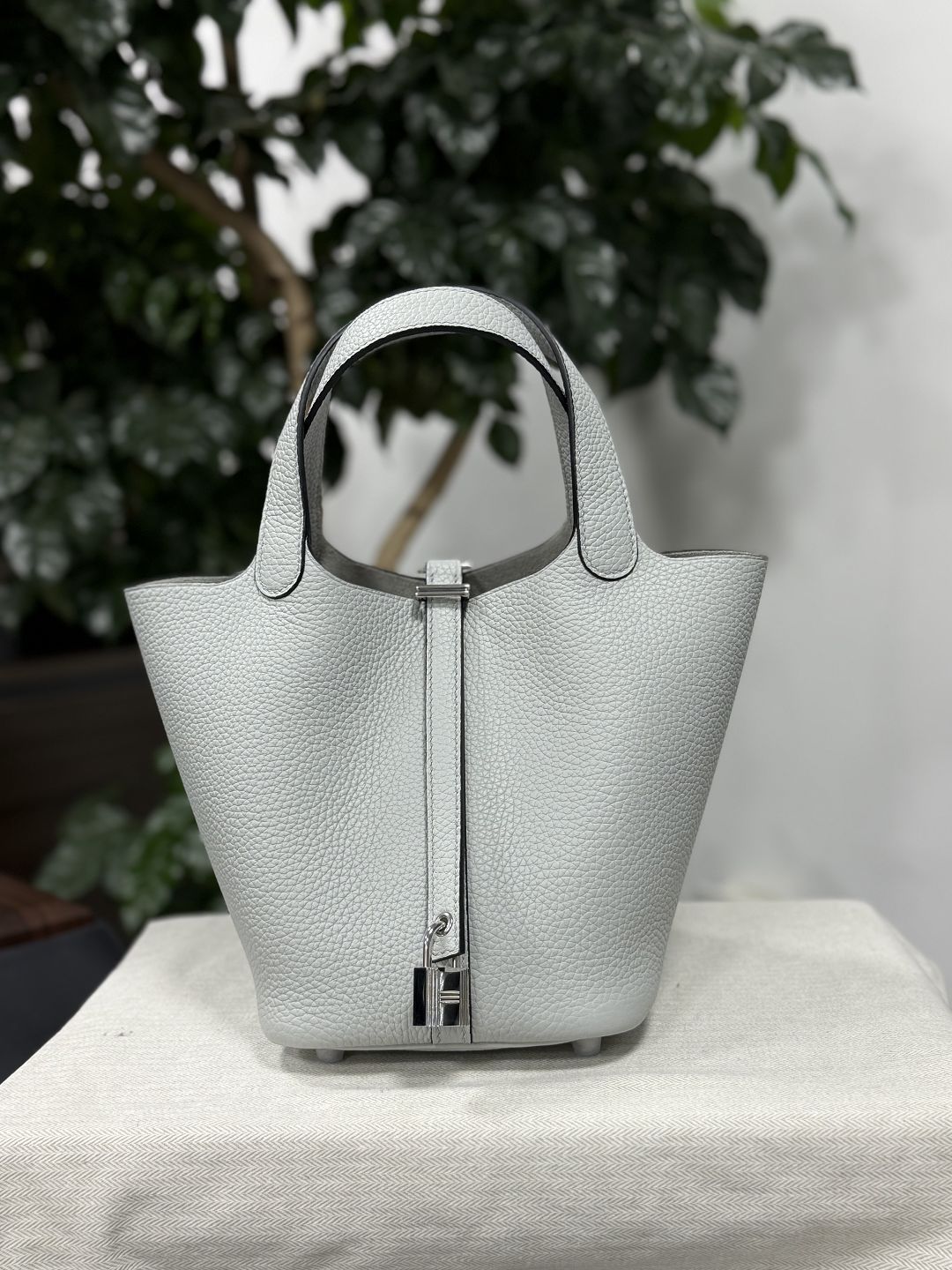 Women's Wax Line All-steel Hardware Vegetable Basket First Layer Women's Handbag
