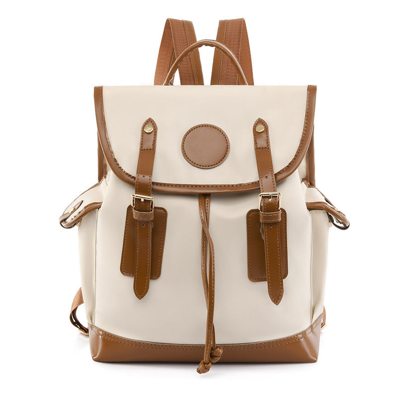 Women's Western Style Contrast Color Portable High-grade Large Capacity Fashion Bucket Bags