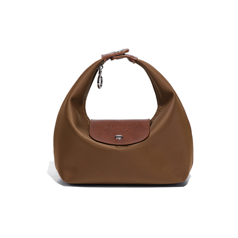 French Style Nylon Hand Carrying Lunch Box Waterproof Scratch Resistant Women's Handbag