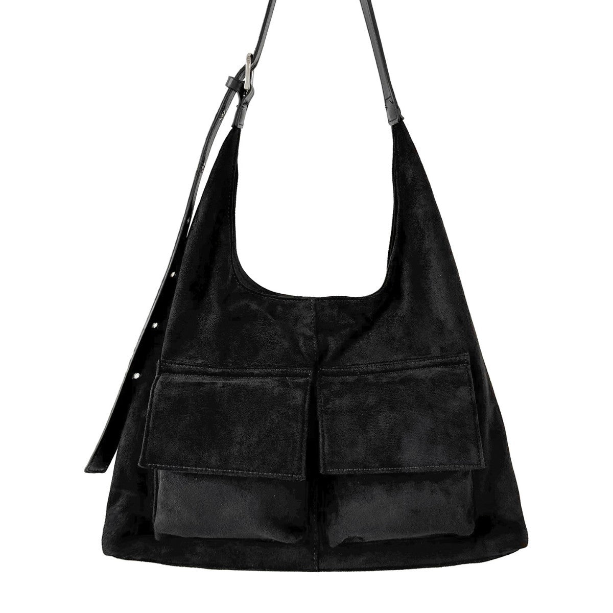Women's Suede Retro Style Fashionable Large Capacity Korean Shoulder Bags