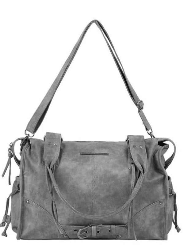 Women's Niche Large Capacity Retro Rivet Strap Tote Bags