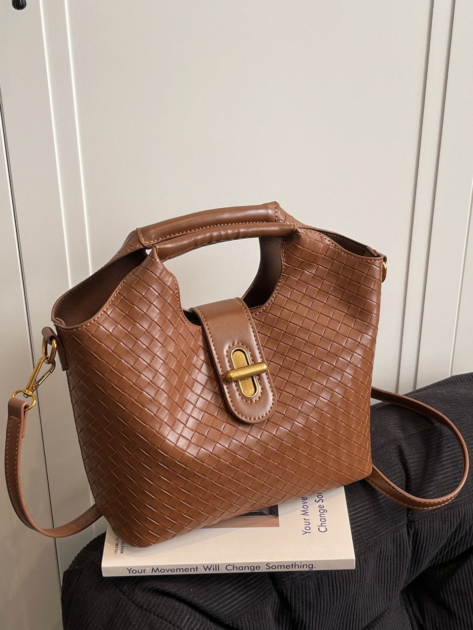 Women's Light Luxury Large Capacity Woven Niche Women's Handbag