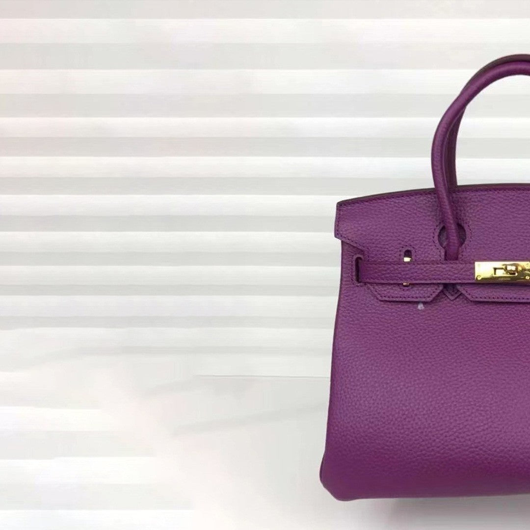Women's First Layer Cowhide Texture Fashionable Korean Style Genuine Bags