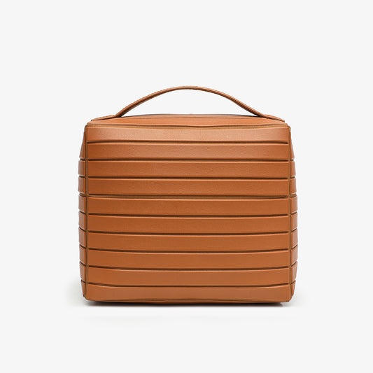 Striped Beautiful Storage Commuter Three-dimensional Portable Makeup Bag