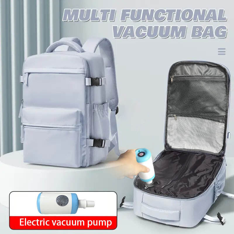 Unisex Simple Vacuum Compression Business Multifunctional Leisure Backpack