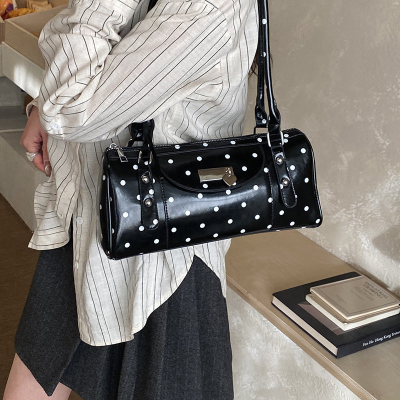 Women's Fashion Dot Korean Style Commuter Boston Bags