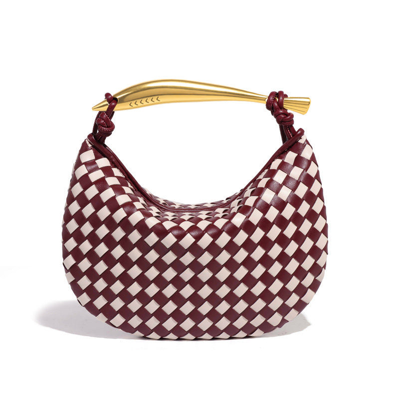 Sardine Woven Metal Underarm Portable Dumpling Women's Shoulder Bag