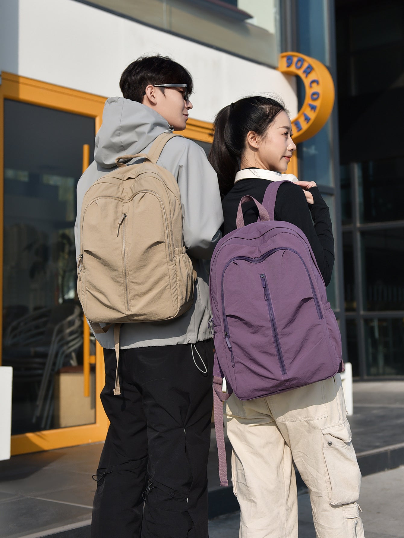 Simple Trendy Camping Large Capacity Folding Leisure Backpack