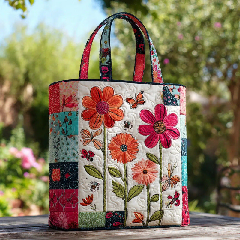 Printing Quilted Commute Leisure Cotton Jacket Tote Bag