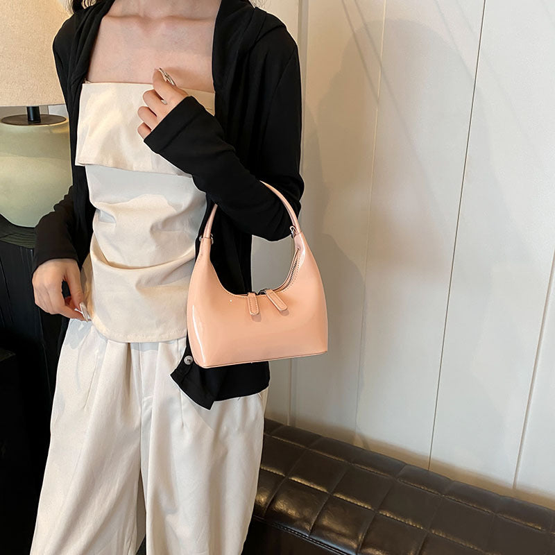 Women's Minority Fashion Glossy Textured Banquet Simple Women's Messenger Bag