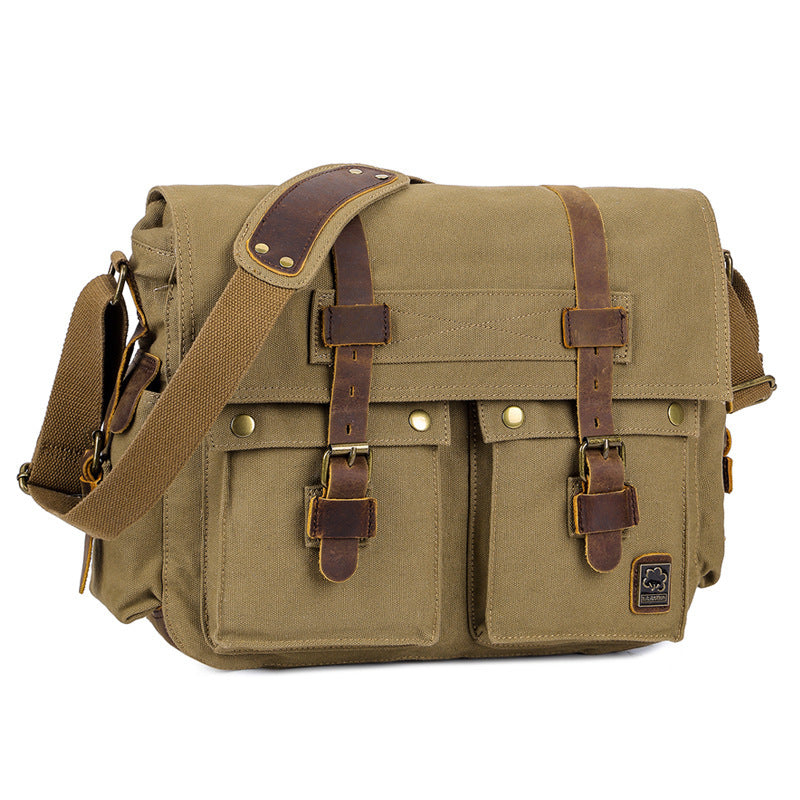 Men's Retro For Postman Fashionable Inch Computer Men's Messenger Bag