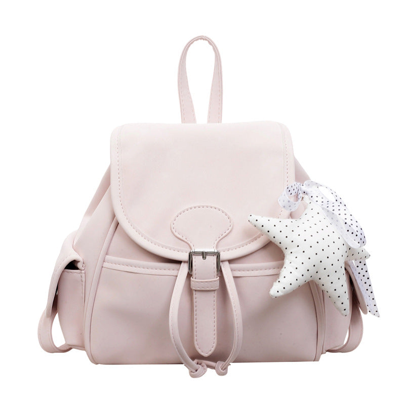 Women's Korean Style Flip Soft Surface Summer Simple Backpacks