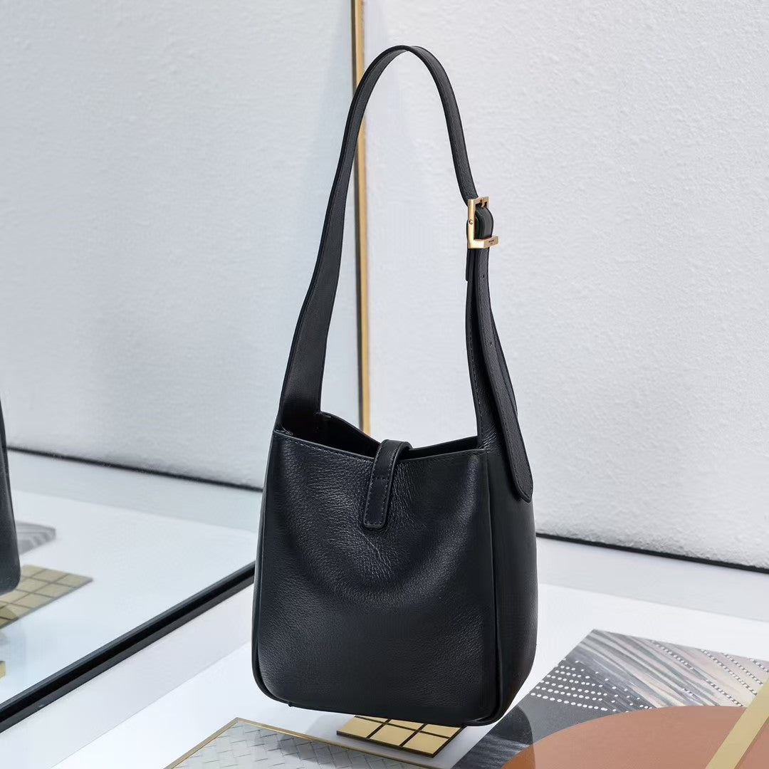 Women's Soft Surface Cowhide Leather Genuine Underarm Bag
