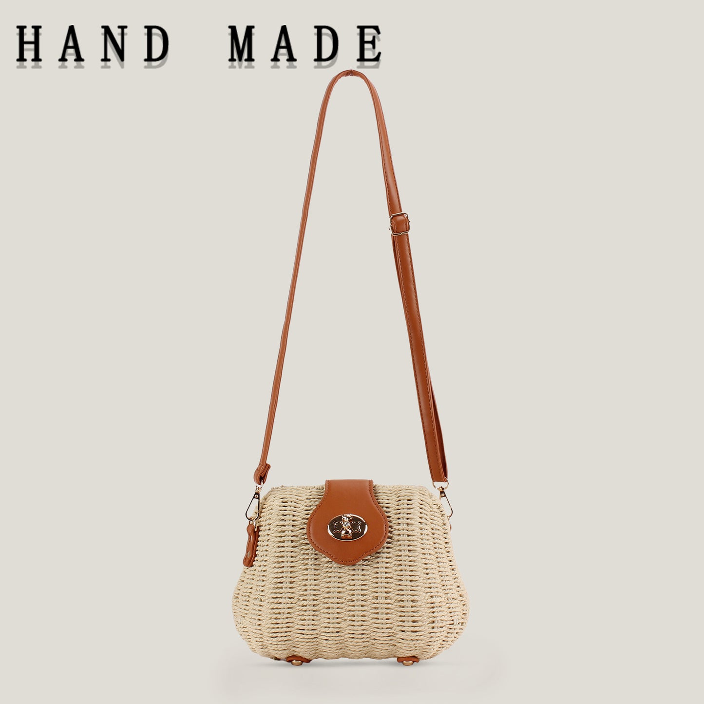Women's Hand-woven Seaside Vacation Daily Leisure Commute Women's Messenger Bag