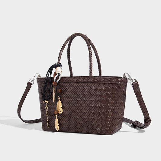 Charming Women's High-grade Knitting Fashionable Commuter Bags