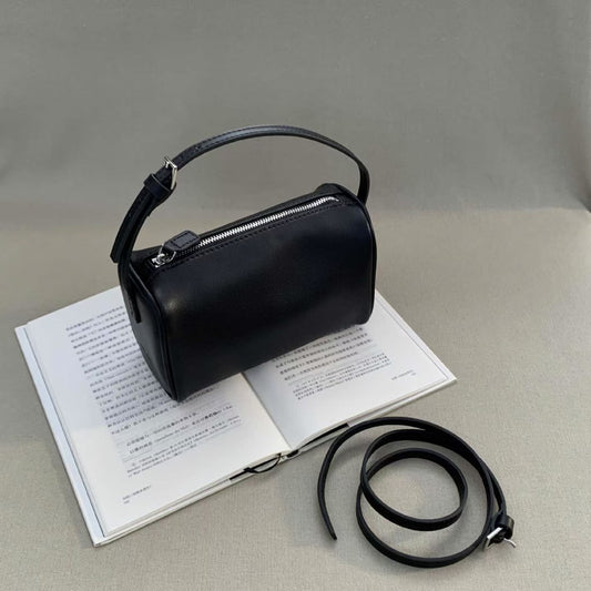 Top Layer Cowhide Mini Portable Pen Quality Suede Underarm Bags
