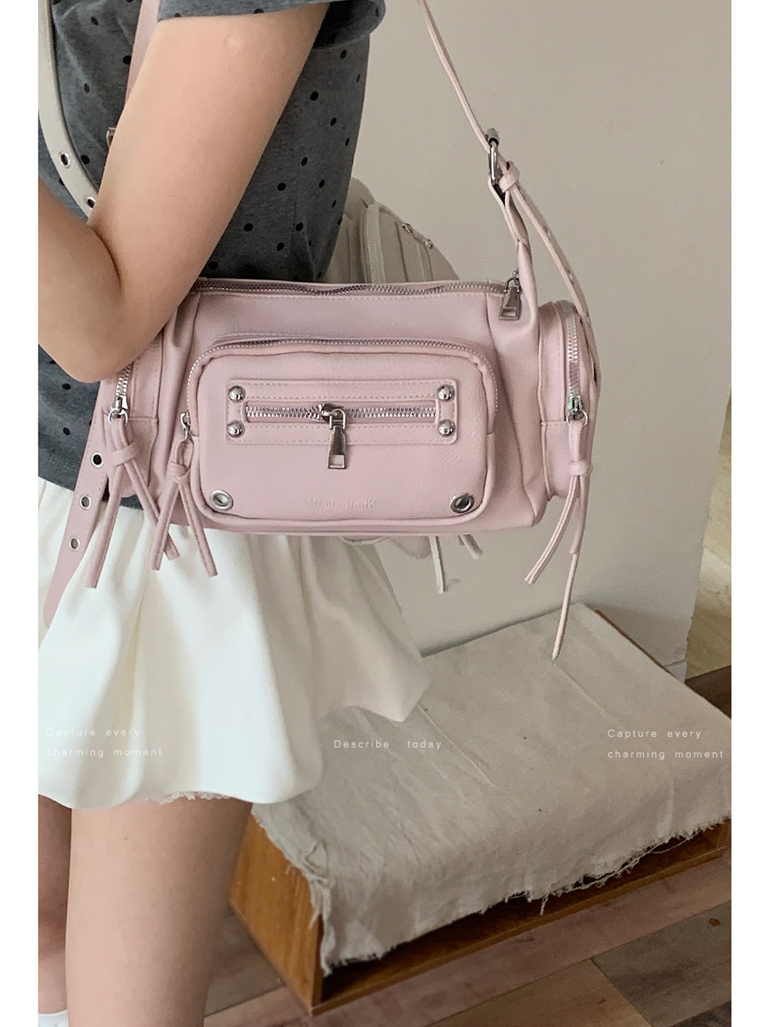 Women's Summer Niche Textured Simple Pillow Wide Underarm Bag