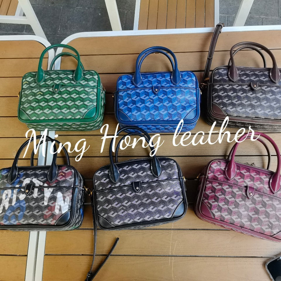 Fashion Women's Printed Advanced Texture Portable Shoulder Bags