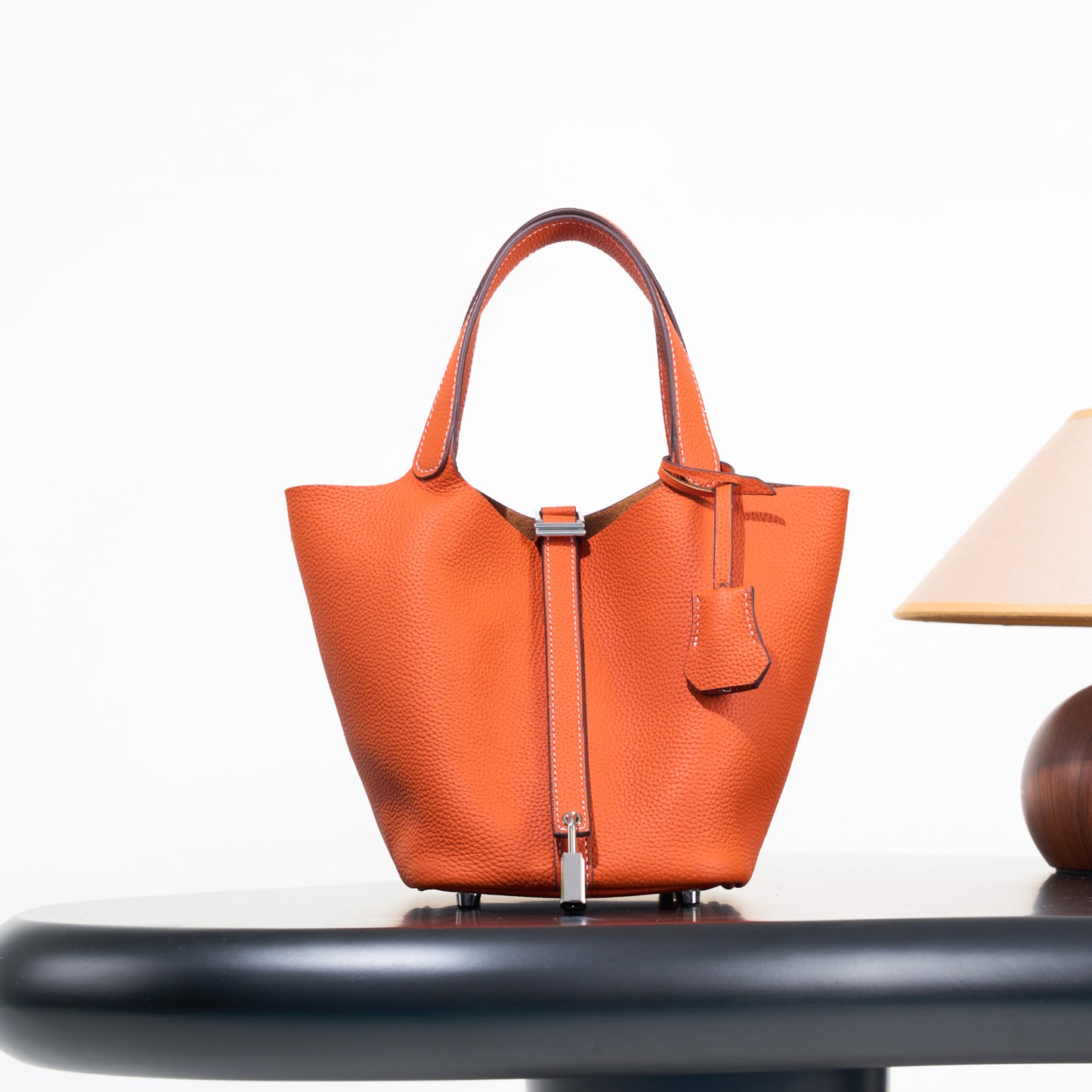 Classic First Layer Cowhide Vegetable Basket Light Luxury High-grade Genuine Women's Messenger Bag