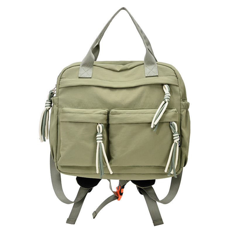 Women's & Men's Simple Design Sense Commuter Double Fashion Leisure Backpack