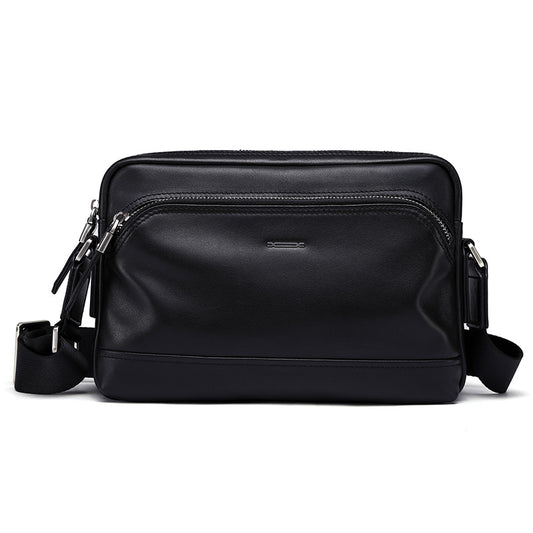 Men's Large Capacity First Layer Cowhide Simple Men's Messenger Bag