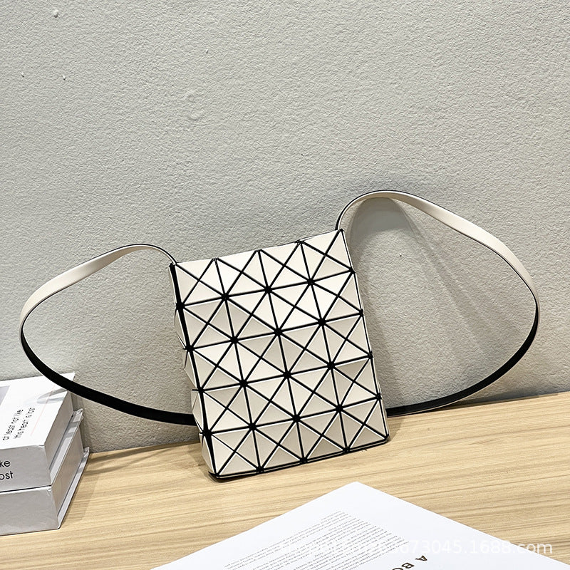 Women's Life Geometric Rhombus Hand Carrying Box Women's Messenger Bag