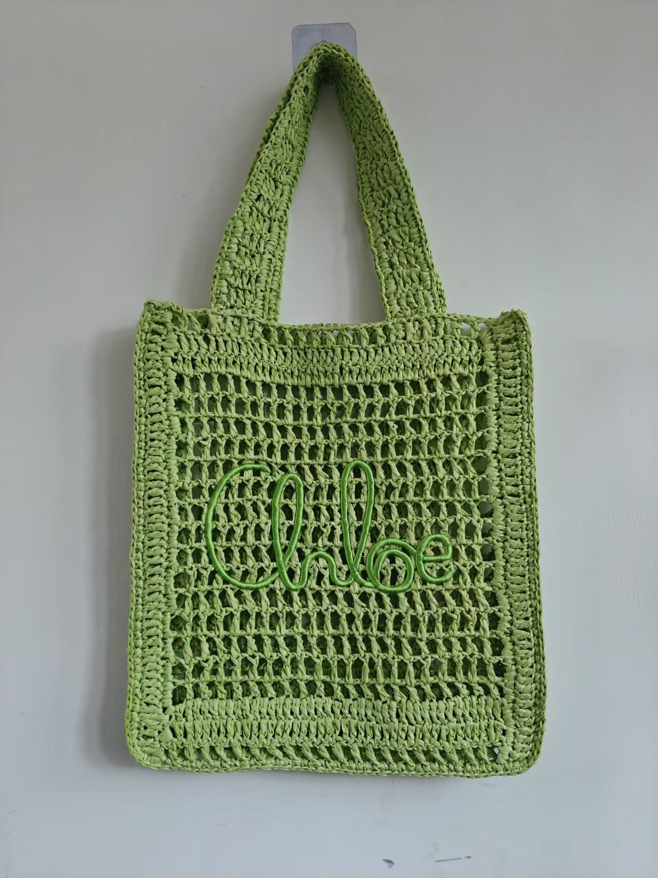 Straw Hollow Woven Large Capacity Three-dimensional Letters Women's Shoulder Bag