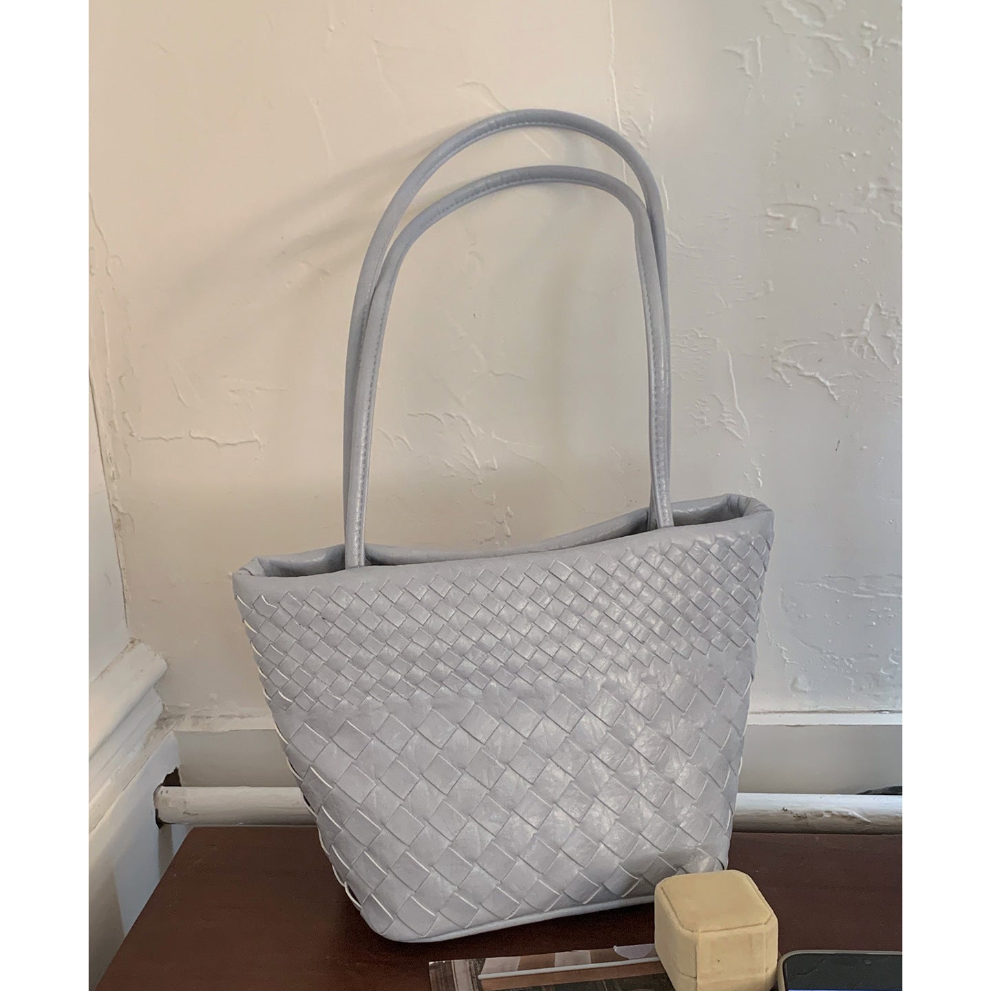 Stylish Women's Niche Texture Simple Woven Underarm Bag