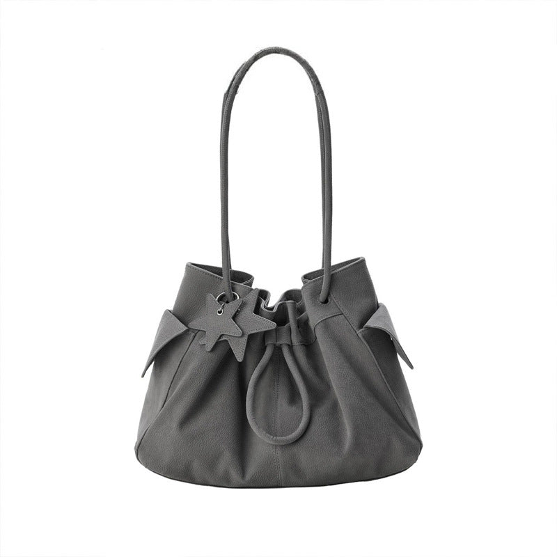 Women's Large Capacity Hand-held Niche High Sense Beam Tote Bag