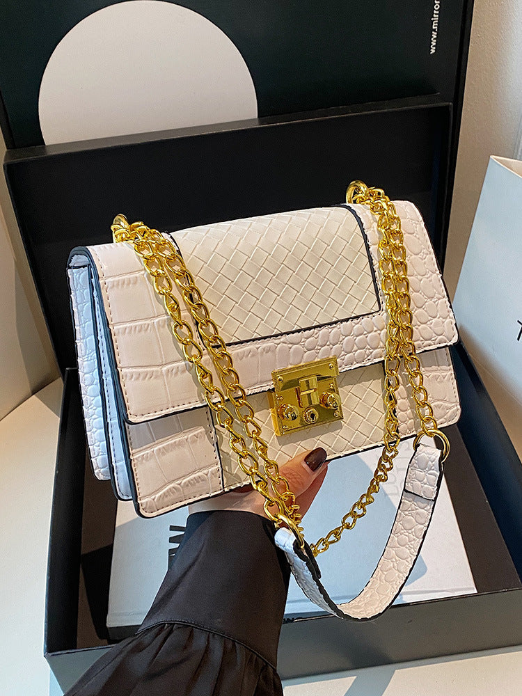 Charming Graceful Women's Fashion Woven Chain Women's Messenger Bag