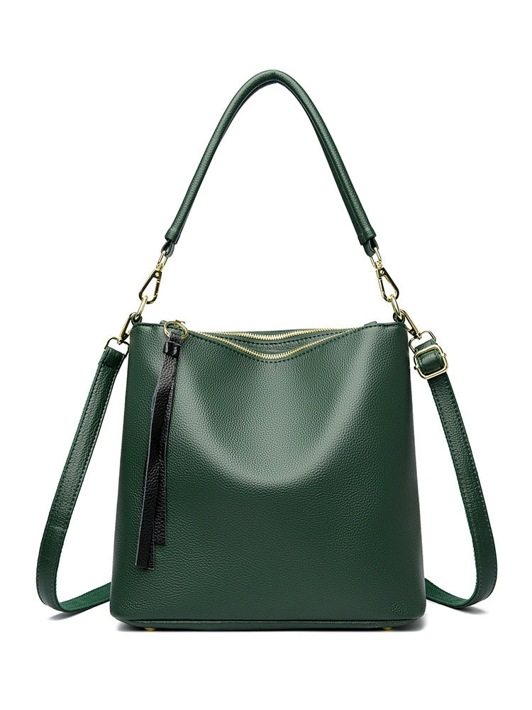Women's Genuine Leather Hobo Fashion Underarm Mother Bags