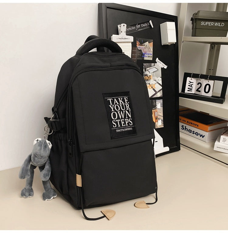 Men's Trendy Cool Large Capacity High Simple College Leisure Backpack