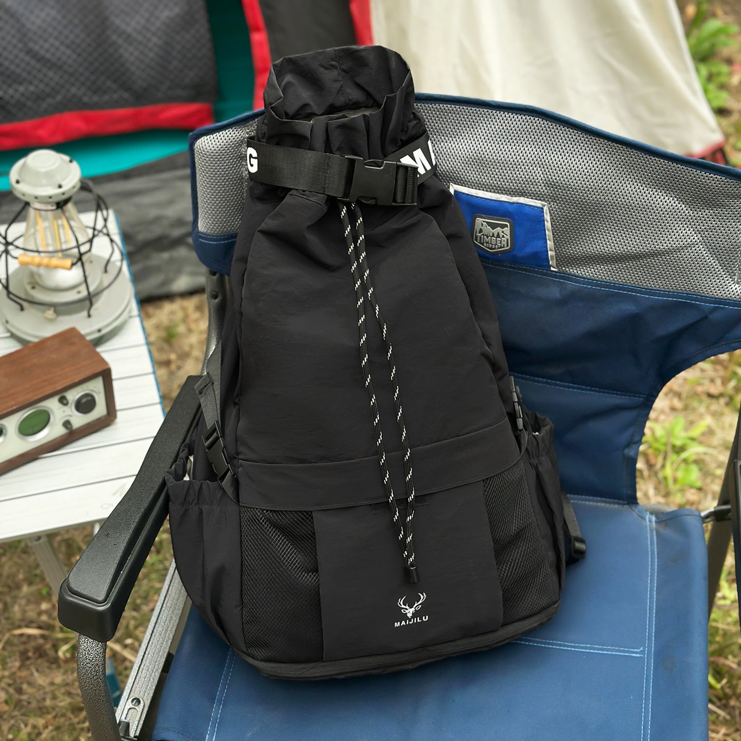 Simple Drawstring Large Capacity Fitness Badminton Leisure Backpack