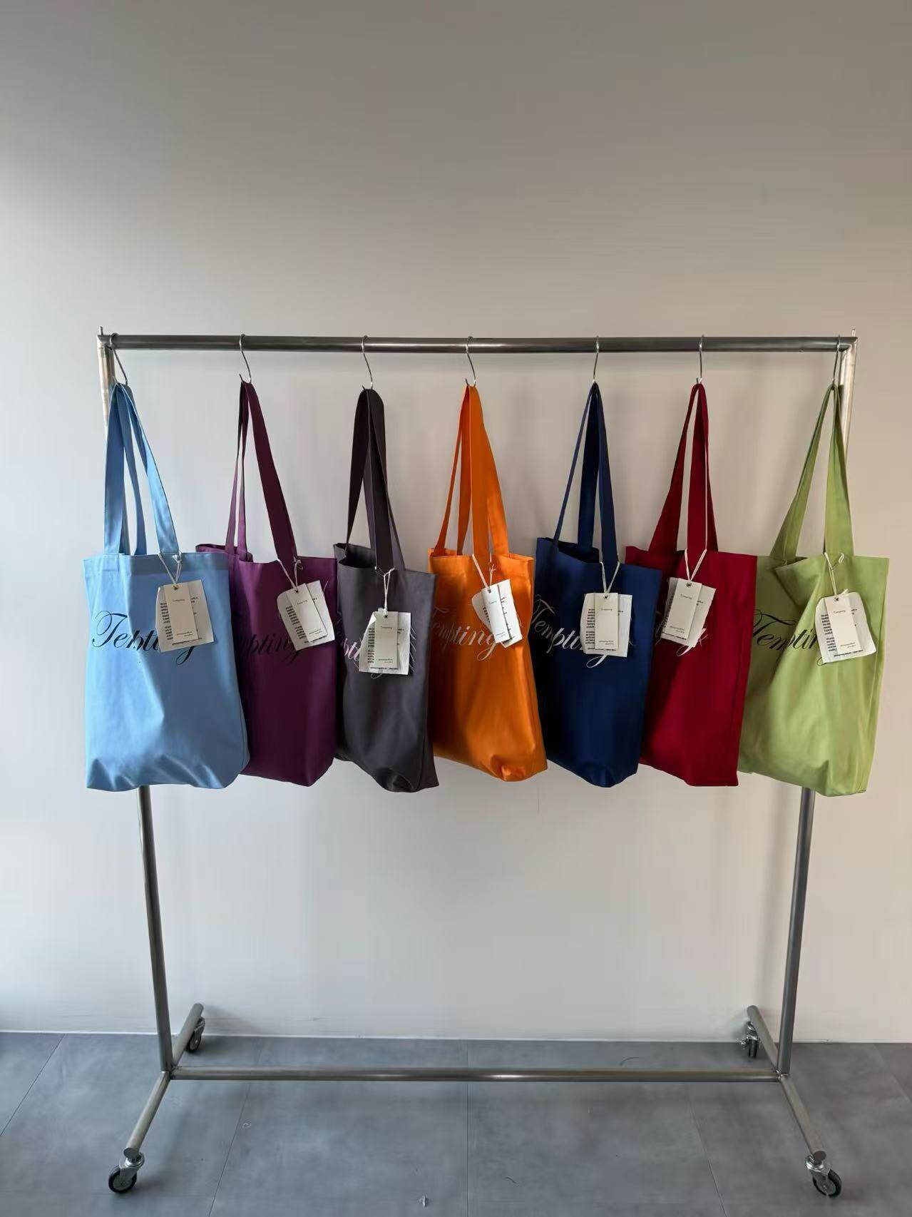 Sheng Dopamine Letter Printed Canvas One Women's Shoulder Bag