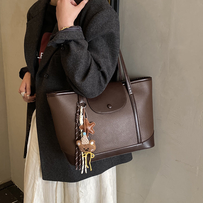 Women's Capacity Commuter High Sense Retro Out Portable Tote Bags