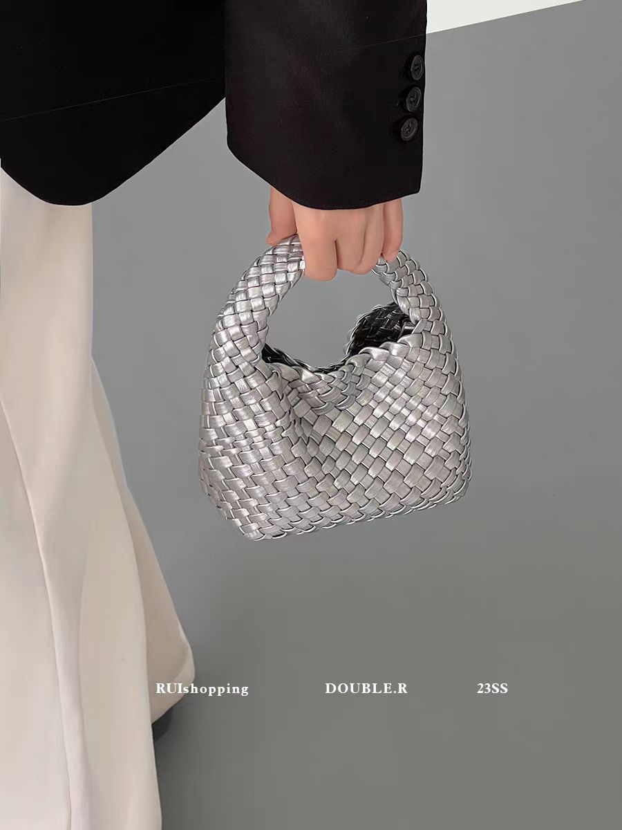 Women's Pretty Spinach Sailor Hand-woven Portable Women's Handbag