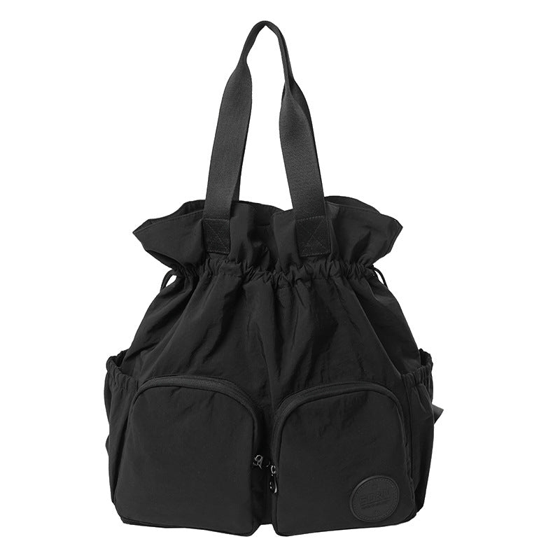 Large Capacity Drawstring Commuter Lightweight College Leisure Backpack