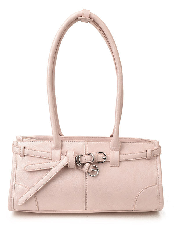 Women's Niche Pink Retro Portable Commuter Hot Buckle