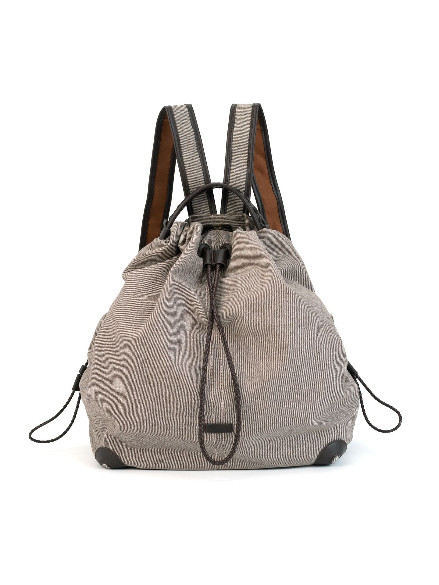 Korean Style Versatile High-grade Drawstring Fashionable Large Capacity Commuter Backpacks