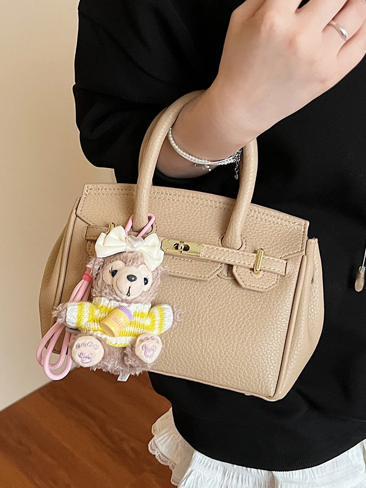 Women's Quality Litchi Pattern Portable Temperament Wild Women's Messenger Bag