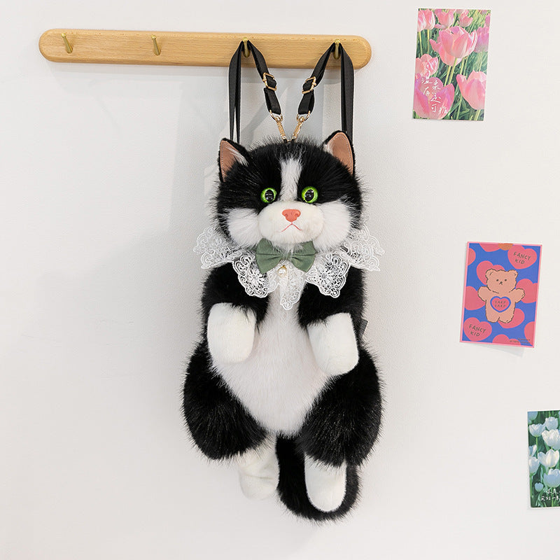 Style Plush Cartoon Cat Cute Simulation For Girlfriends To Accompany Bags
