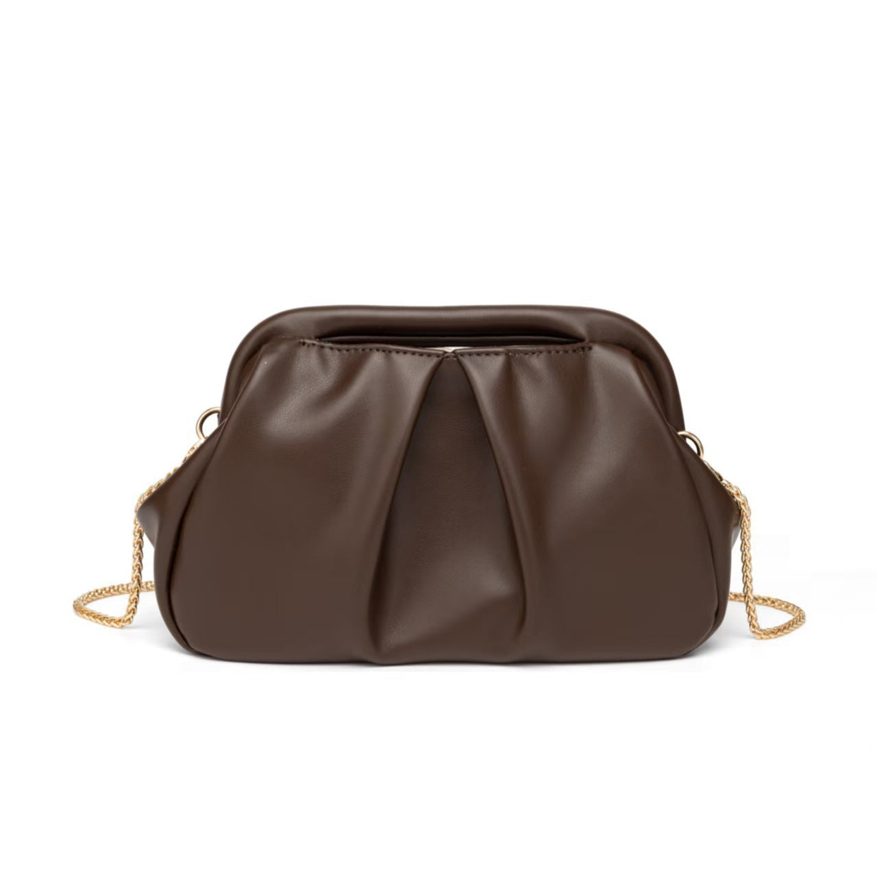 Women's Design Golden Cloud Pleated Chain Underarm Women's Shoulder Bag