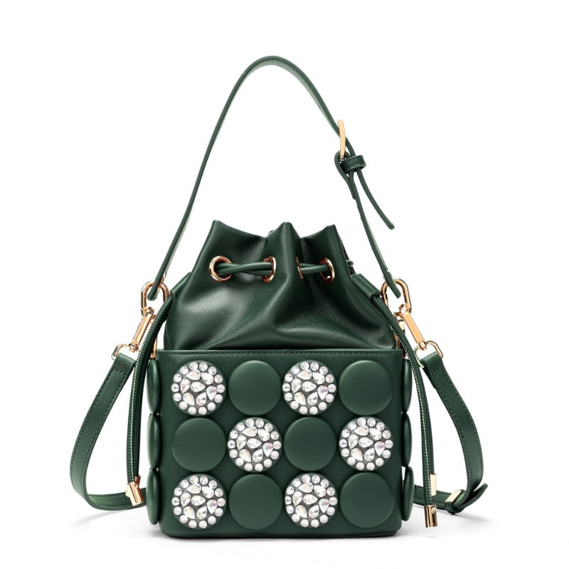 Casual Women's Rhinestone Dot Fashion Mobile Women's Messenger Bag