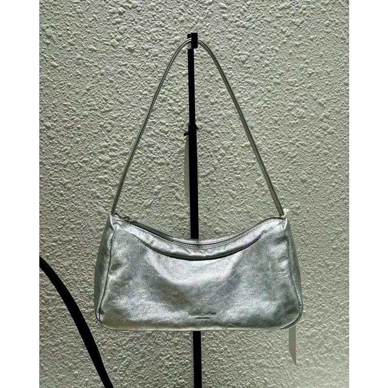 Women's Sheepskin Simple Genuine Leather Elegant Underarm Women's Shoulder Bag